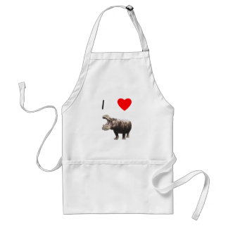 Tablier J'aime des hippopotames (4)