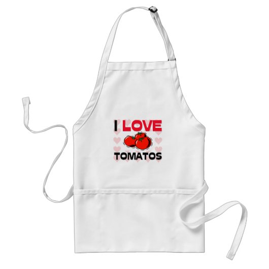 Tablier J'aime des tomates (Devant)