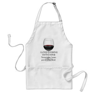 TABLIER J'AIME FAIRE CUIRE AVEC DU VIN
