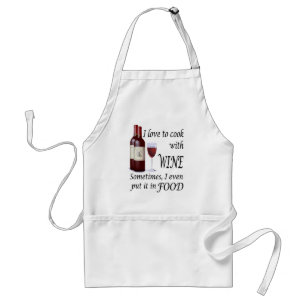Tablier J'aime faire cuire avec du vin - même en