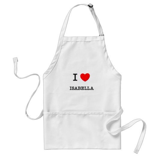 Tablier J'aime Isabella (Devant)