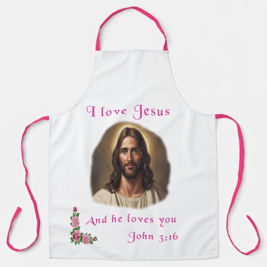 Tablier J'aime Jésus (Recto)