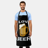 Tablier j'aime la bière (Porté)