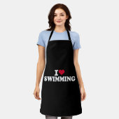 Tablier J'aime la natation (Porté)