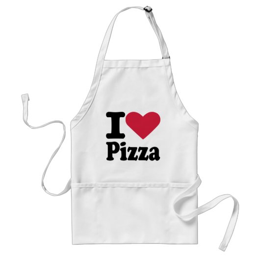 Tablier J'aime la pizza (Devant)