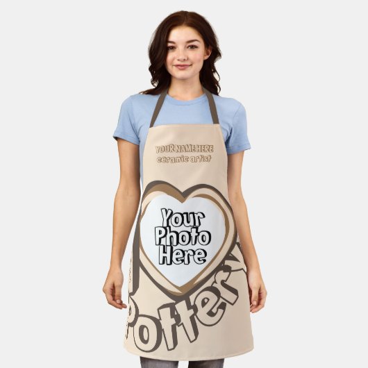 Tablier J'aime la poterie (Porté)