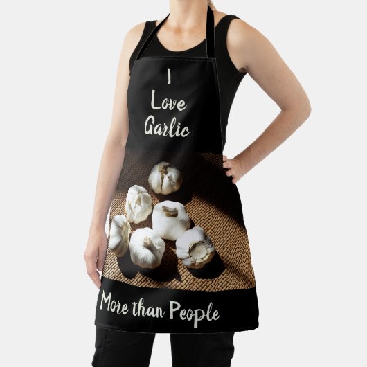 Tablier J'aime l'ail plus que les gens s'amuser culinaire (Insitu)