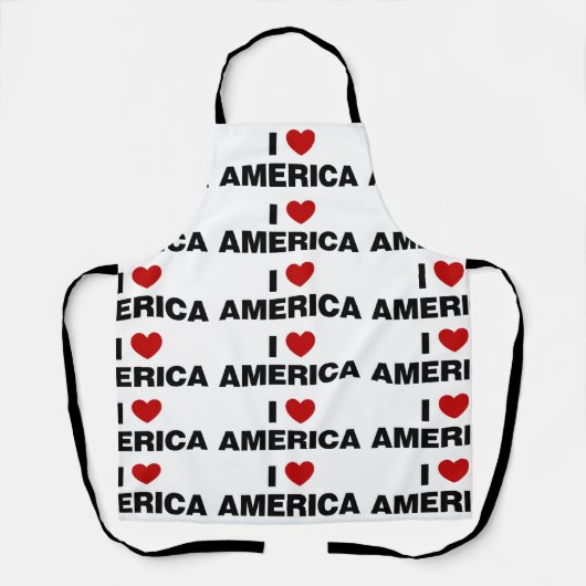 Tablier J'aime l'Amérique (Recto)