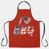 Tablier J'aime le barbecue (Recto)