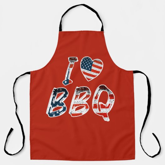 Tablier J'aime le barbecue (Recto)