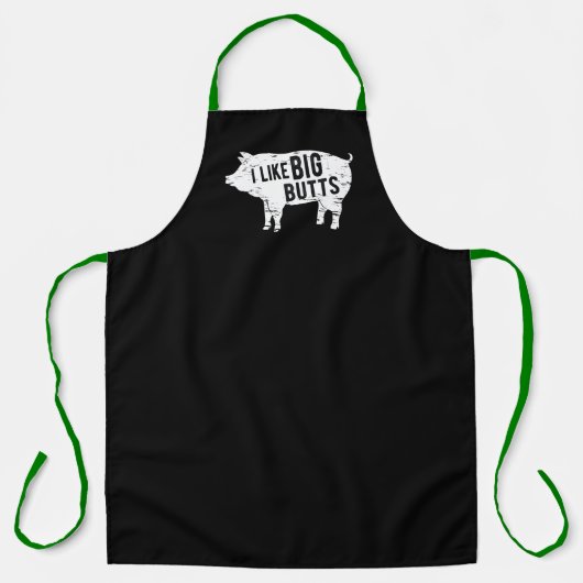 Tablier J'Aime Le BBQ Apron Big Butts (Recto)