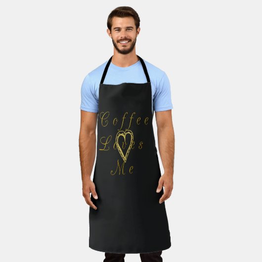 Tablier J'aime le café (Porté)