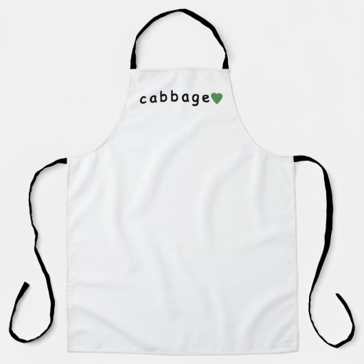 Tablier J'aime le chou (Recto)