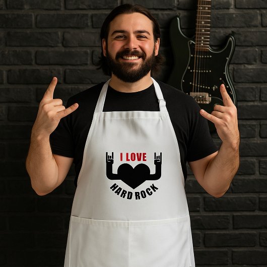 Tablier J'aime le hard rock