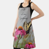 Tablier J'aime le jardinage - floral et papillon (Insitu)