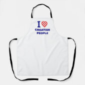 Tablier J'aime le peuple croate (Recto)