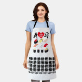 Tablier J'Aime Le Sushi (Porté)