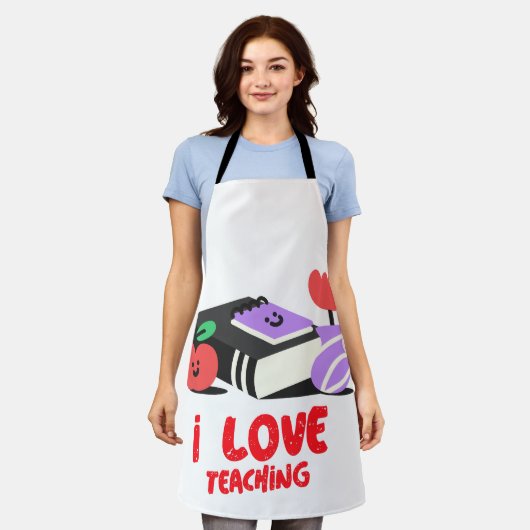 Tablier J'aime l'enseignement (Porté)