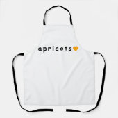 Tablier J'aime les abricots (Recto)