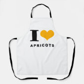 Tablier J'aime les abricots (Recto)