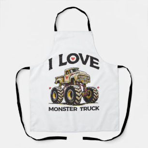 Tablier J'aime les monstres camions