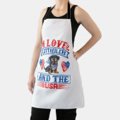 Tablier J'aime les Rottweilers et les USA (Insitu)