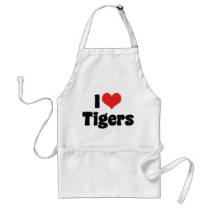 Tablier J'aime les tigres à cœur - Amoureux des tigres