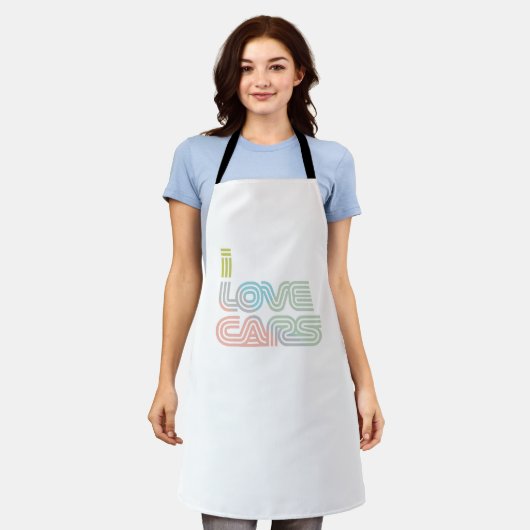 Tablier J'aime les voitures Aprons (Porté)