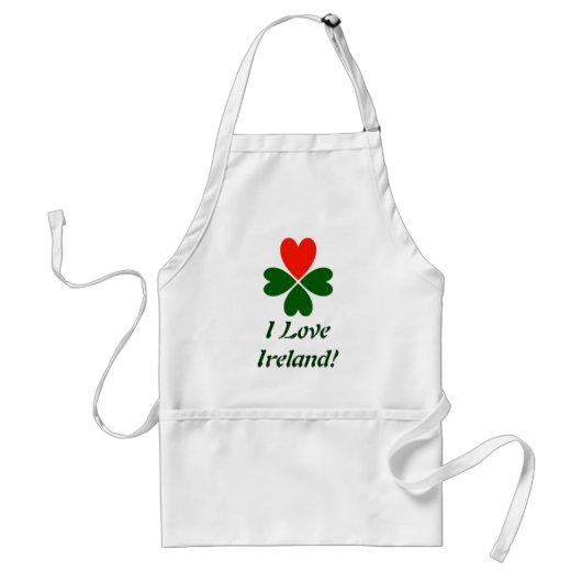 Tablier J'aime l'Irlande (Devant)