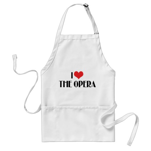 Tablier J'aime l'opéra (Devant)