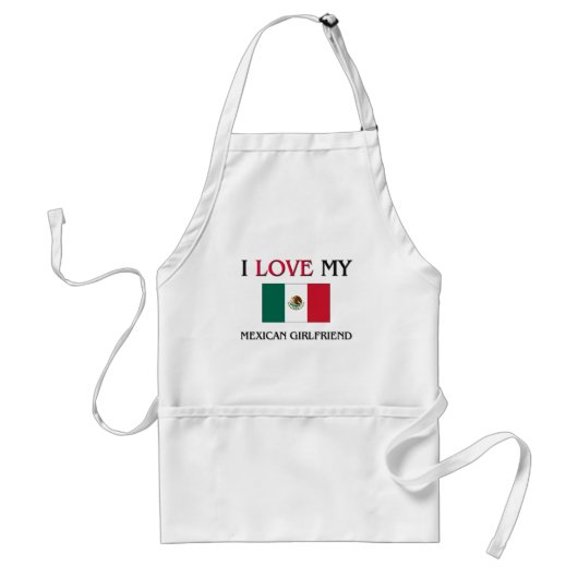 Tablier J'Aime Ma Fille Mexicaine (Devant)