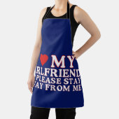 Tablier J'aime ma petite amie Saint-Valentin (Insitu)