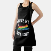 Tablier J'Aime Mon Chat Gay Funny Rainbow Pride Lgbt (Insitu)