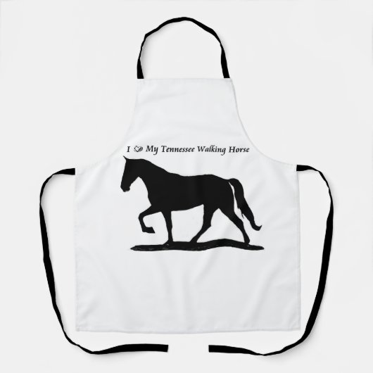 Tablier J'aime mon cheval de marche du Tennessee (Recto)