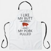 Tablier J'aime mon cul frotté et mon porc tiré (Recto)
