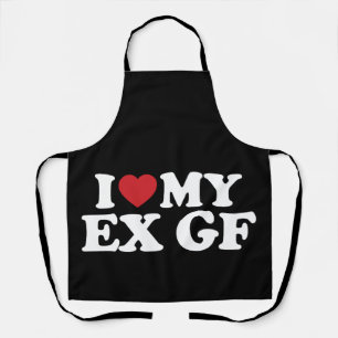 Tablier J'aime mon ex petite amie J'adore Groovy