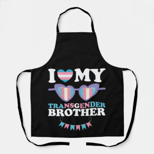 Tablier J'aime mon frère transgenre famille Trans LGBTQ