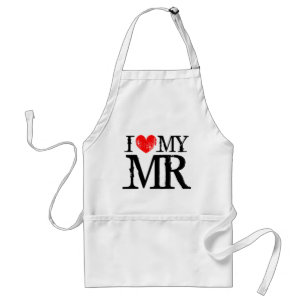 Tablier J'aime mon M. aprons pour le coeur des femmes   I