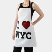 Tablier J'aime NYC cœur (Insitu)