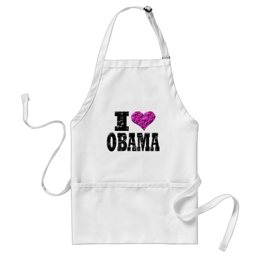 Tablier J'aime Obama (Devant)
