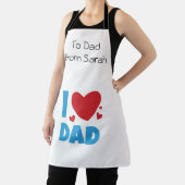 Tablier J'aime papa typographie Texte (Insitu)