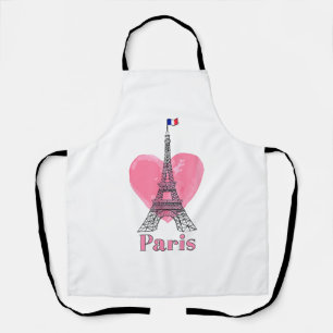 Tablier J'aime Paris Tour Eiffel France Cadeau