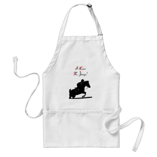 Tablier J'Aime Sauter Hunter Jumper Horse Apron (Devant)
