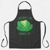 Tablier J'Aime Vraiment Les Cabbages, OK !T-shirts (Recto)