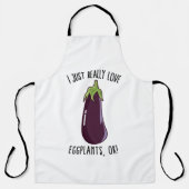 Tablier J'Aime Vraiment Les Eggplants D'Accord ! (Recto)