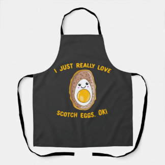Tablier J'Aime Vraiment Les Oeufs De Scotch, Ok ! Kawaii S