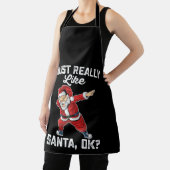 Tablier J'Aime Vraiment Père Noël OK Famille Noël (Insitu)
