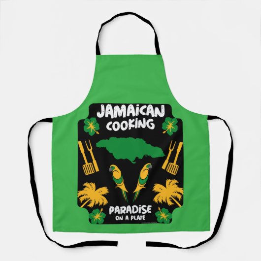 Tablier jamaïcain Cuisine cadeaux (Recto)