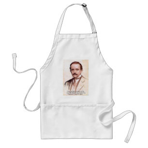 Tablier James M Barrie "Étaler la lumière" Citation Cadeau