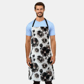 Tablier Japanese-style camellias (Porté)